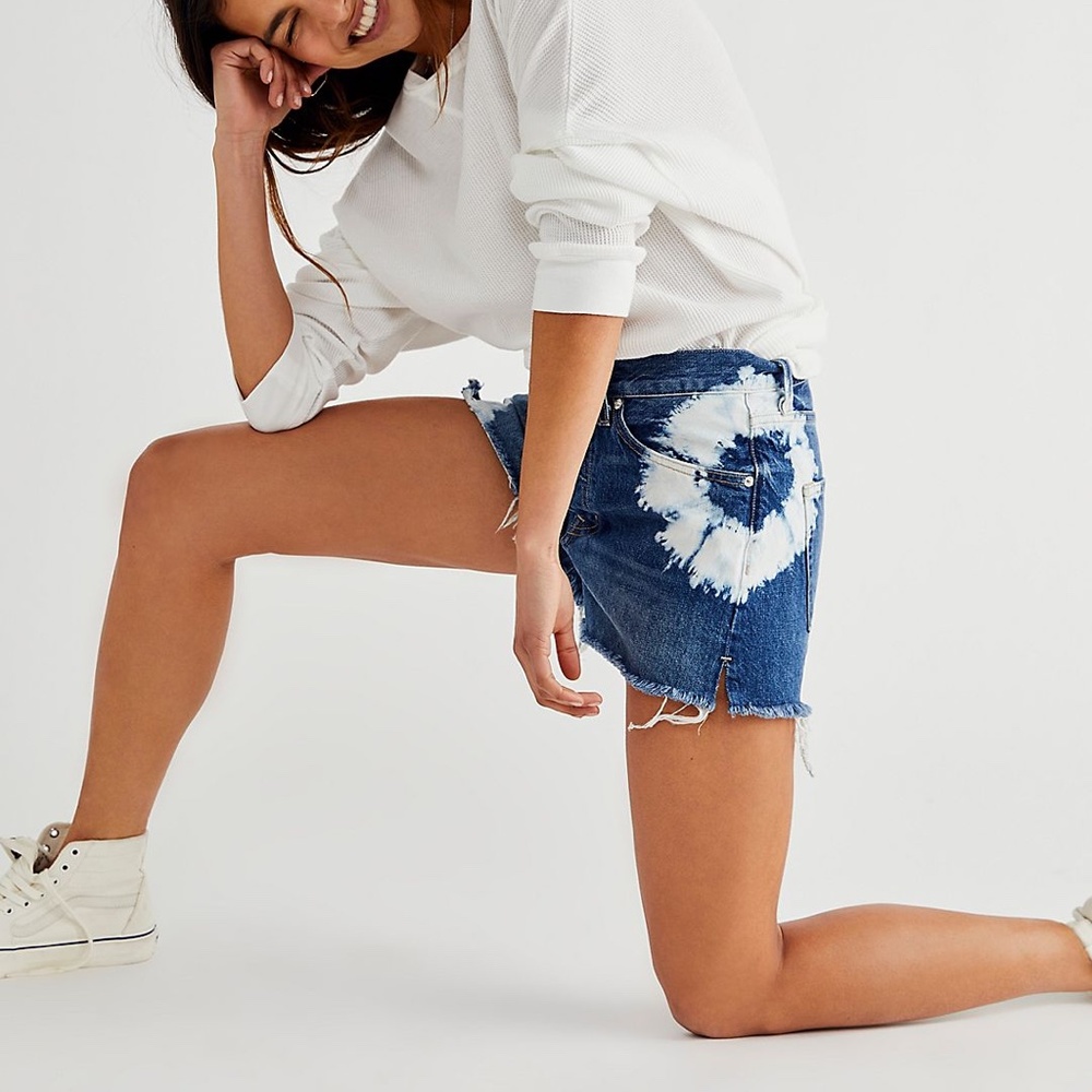 Free People Edwin Cai Cut Off Shorts